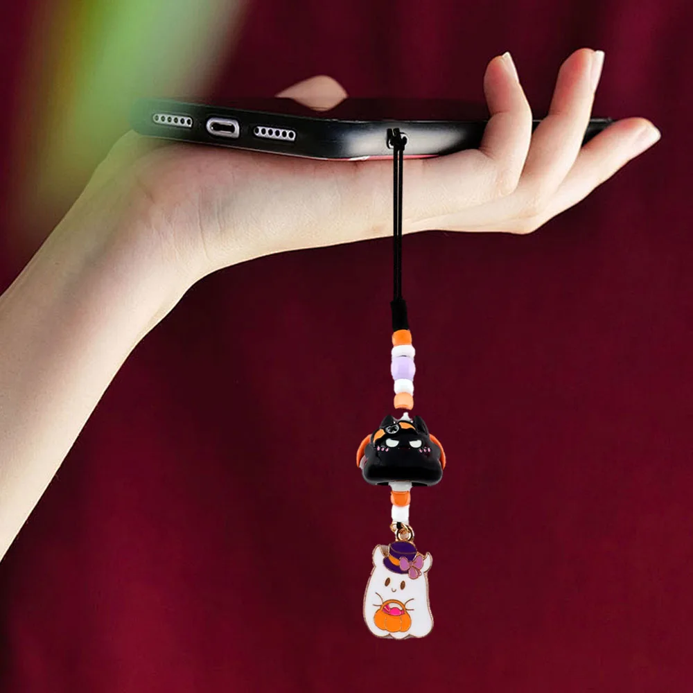 

2025New classic and diverse handmade Halloween mobile phone chain pendant