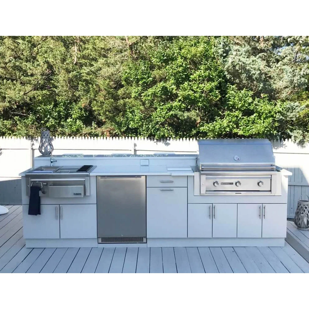 Picture 4: Modern Customized Cook BBQ Modular Stainless Steel Outdoor Kitchen Cabinet with BBQ