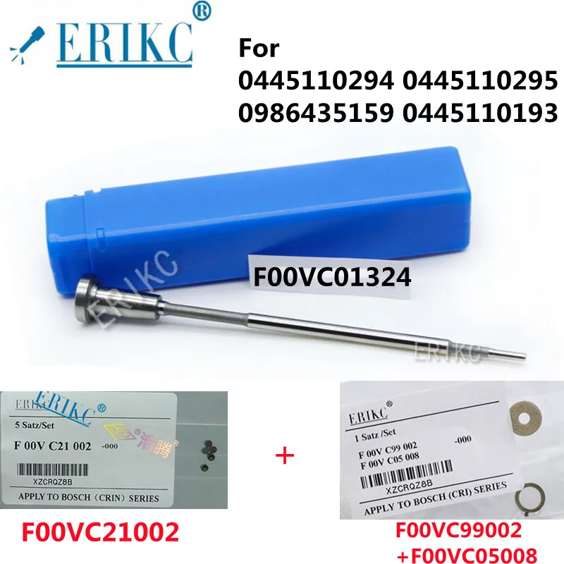 ERIKC Original Control Valve F00VC01324 +F00VC21002 +(F00VC99002 +F00VC05008) FOR 0445110294 0445110295 0986435159 0445110193