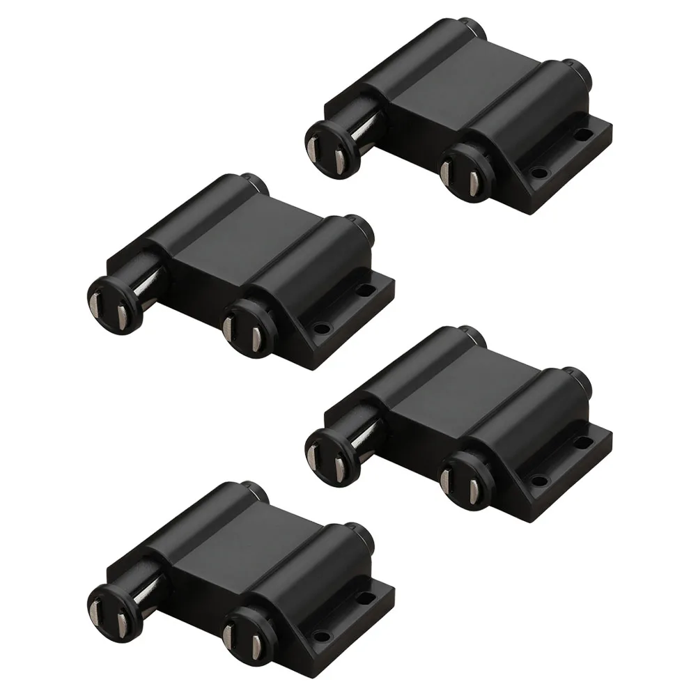 

Double Door Cabinet Rebounder Magnetic Push Latch Black Hinges Plastic Cupboard Locks Strong Capacity Flexible Installation