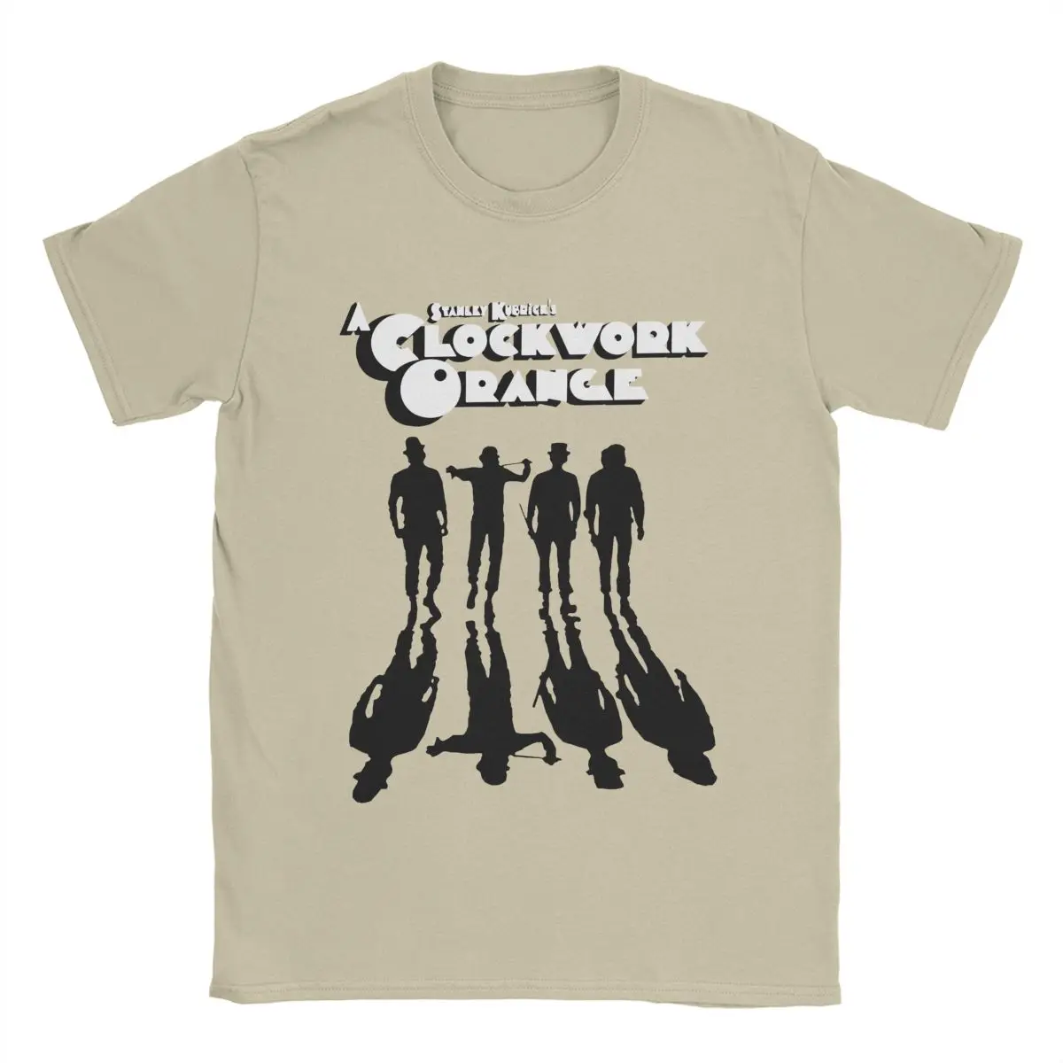 A Clockwork Orange Shadows T-Shirt for Men 100% Cotton T Shirt Walk Mechanics Stanley Kubrick Darkness Tees Plus Size Clothes