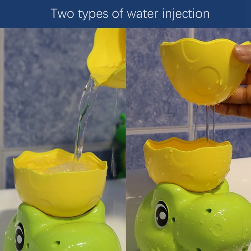 لعبة ديناصور للعب الماء للأطفال ، لعبة طفل Zhuanzhuanle ، عجلة الحمام ، لعبة الحمام