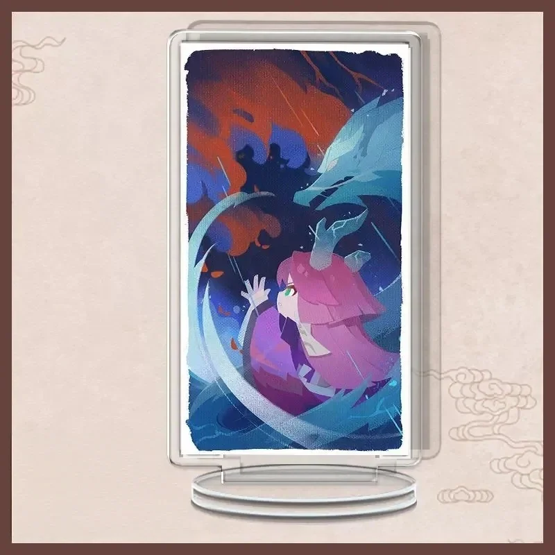 Game Onmyoji New rectangle Acrylic Stand Model Plate Keychain Kagura Cosplay Collection Gifts15cm Desktop Ornament Friends Gifts