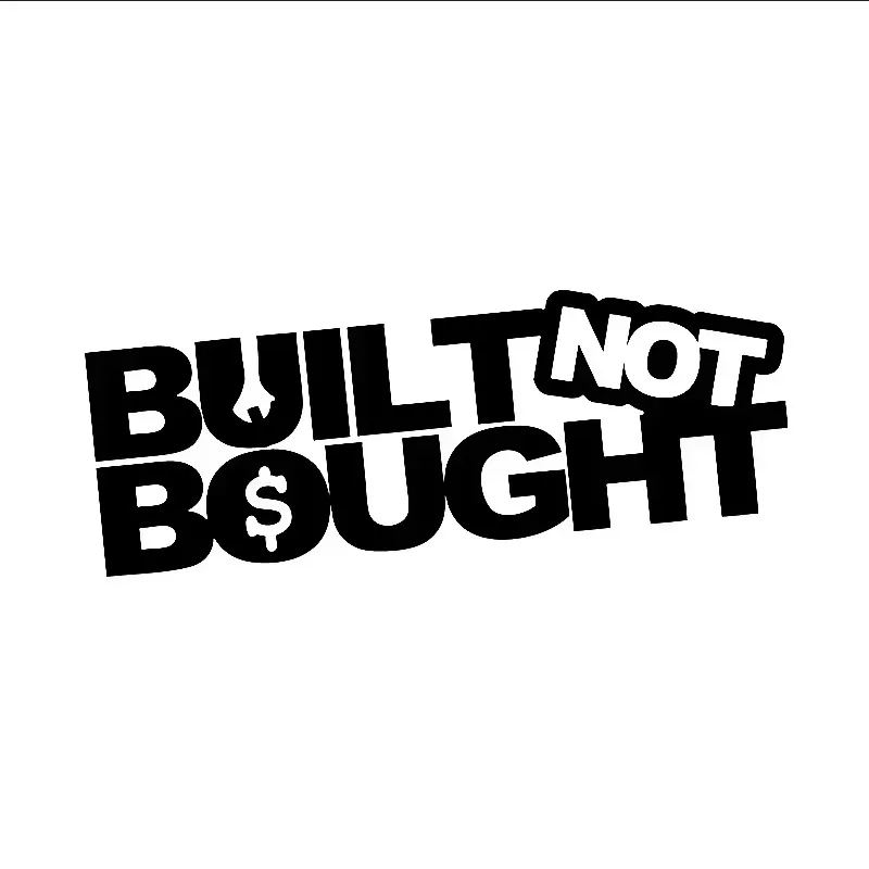 

Built-in turbo wrench letter design window bumper motorcycle accessories decorative vinyl car stickers