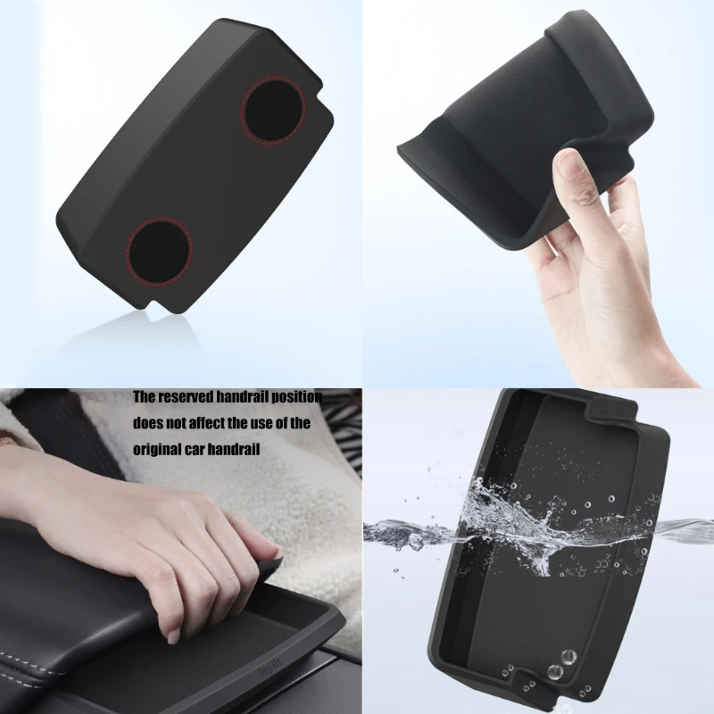 Interior Console Armrest Storage Tray Easy Install No Rattle Box for Vehicles Dropshipping