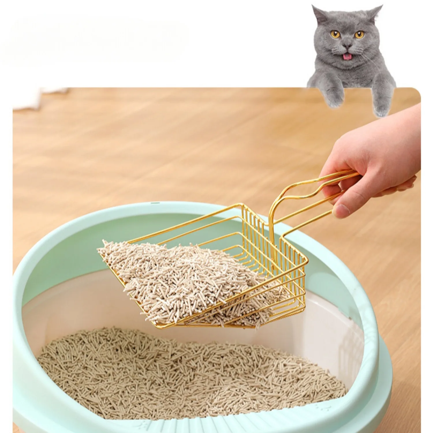 Cat Litter Scoop One Piece Cat Scoop Oversized Cat Stainless Steel Scoop Metal Cat Litter Scoop Cat Litter Scoop  Cat Supplies