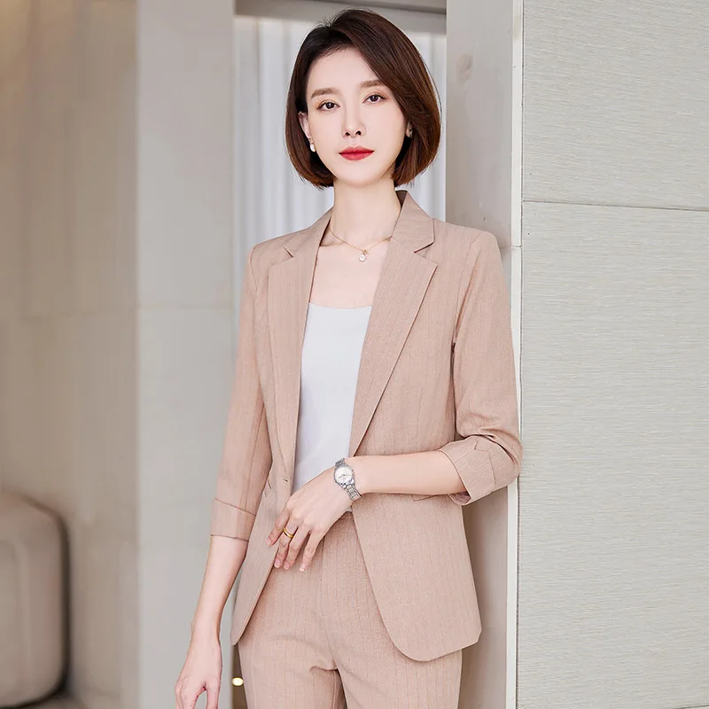 

Spring and Summer New Long Sleeve Suit Women's Casual Fashion Korean Style Temperament Small Size Suit Jacket