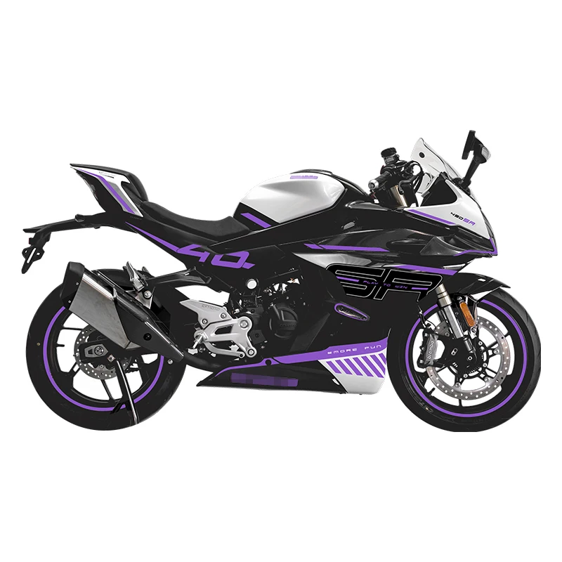 Suitable for CFMOTO 450SR SRS Violet Racing Graphics High-Fit Anti-Wear Long-Lasting Waterproof Decor Mod Kits