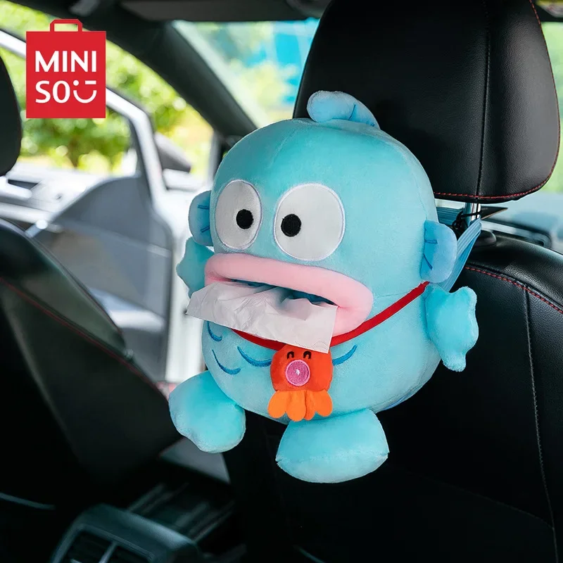 Sanrio New Soft Cartoon Clownfish Hangyodon Small Monster Peripheral Dolls Tissue Boxes Creative Car Home Special Gifts Festival