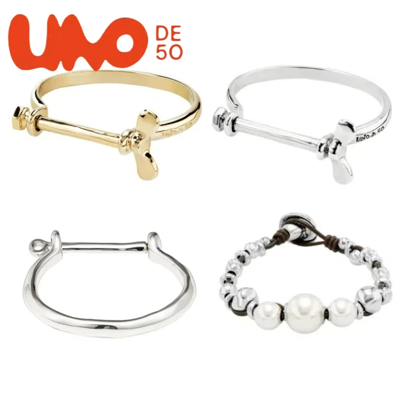 

UNOde50 Stylish Silver & 24K Gold Bracelet – Sophisticated Fashion Jewelry, Enhance Your Allure, Affordable Premium Design