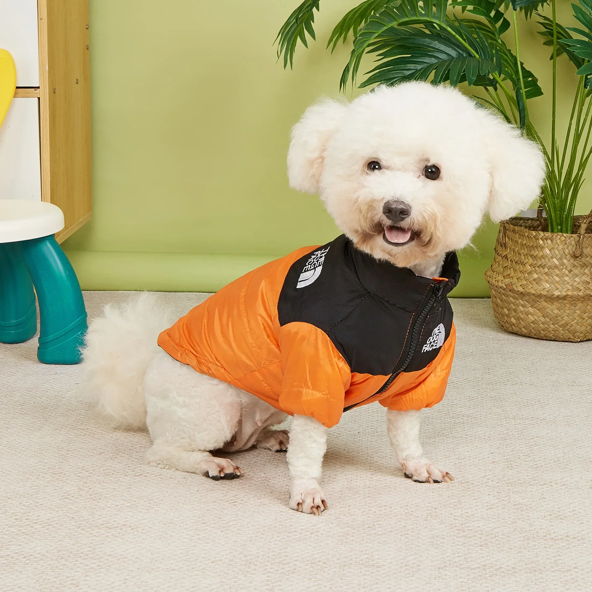 Pet Coat Dog  Winter Wool Lined Thickened Polar   Costume T Cross-border Cotton-padded