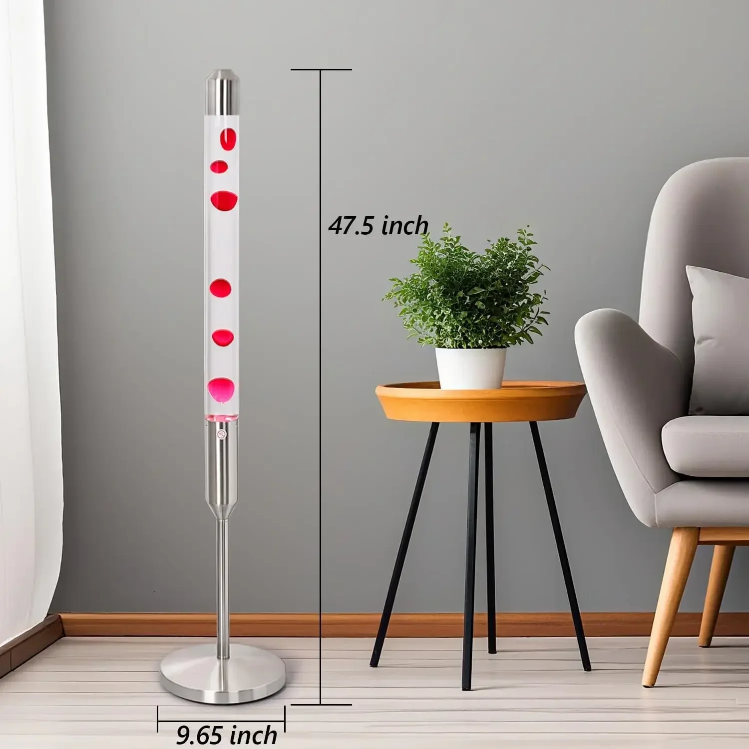 47.5-Inch Liquid Motion Lamp,Magma Lamp, Mood Relaxation Light，Suitable for Home Decoration, Living Room, Office, Bedroom, café