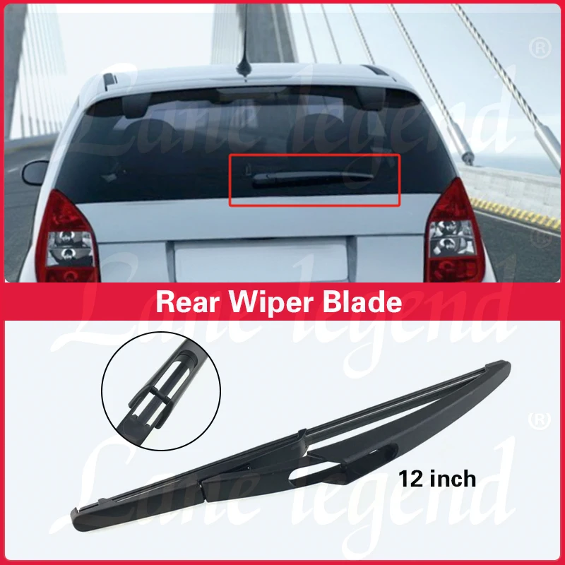 Car Rear Windshield Wiper Blades Brushes For Citroen C2 2003 2004 2005 2006 2007 2008 2009 Back Windscreen Auto Accessories 12