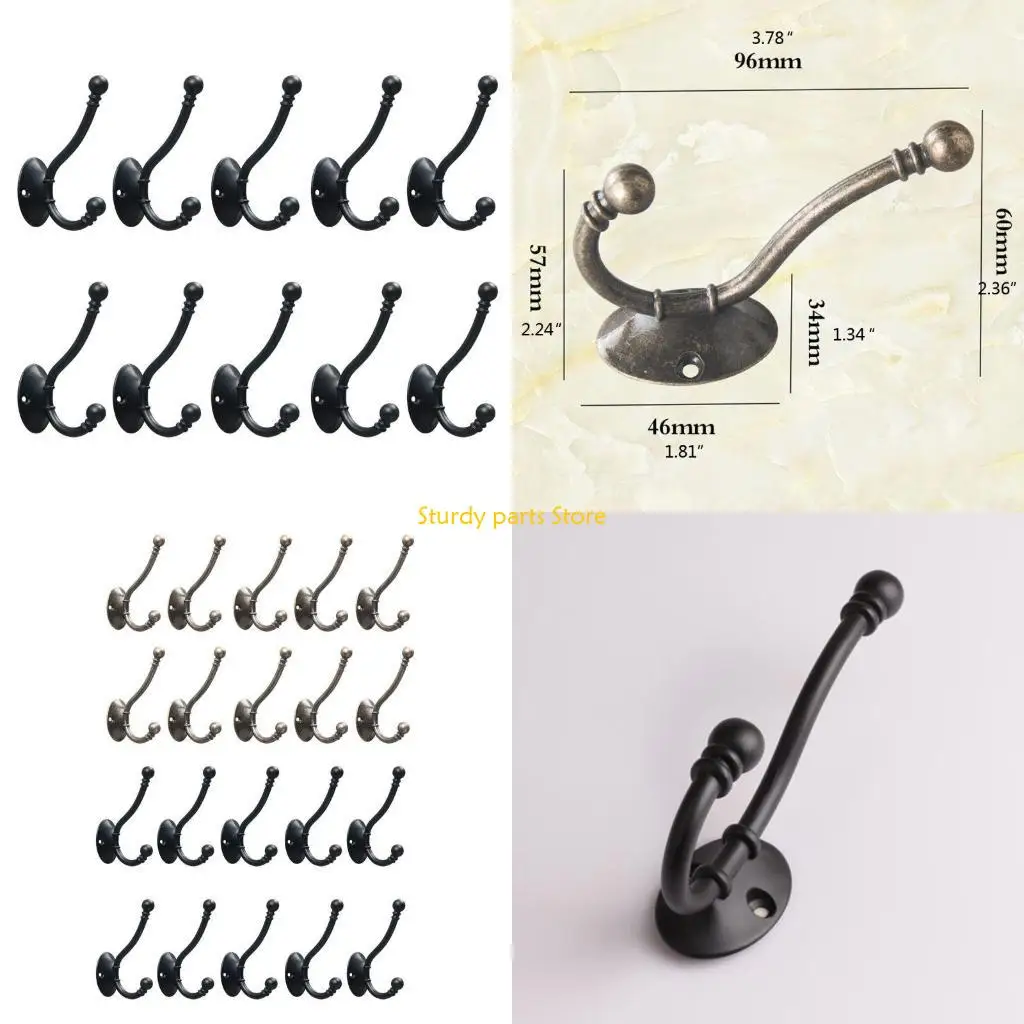 97qc-10-pcs-european-coat-hanger-vintage-wall-hooks-with-screws-wall-mounted-hanger-modern-bedroom-single-hooks