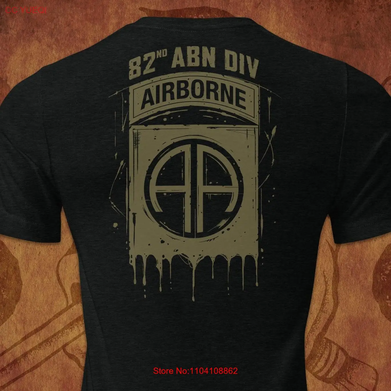 

Army 82nd Airborne Military T Shirt Veteran Soldier Apparel long or short sleeves