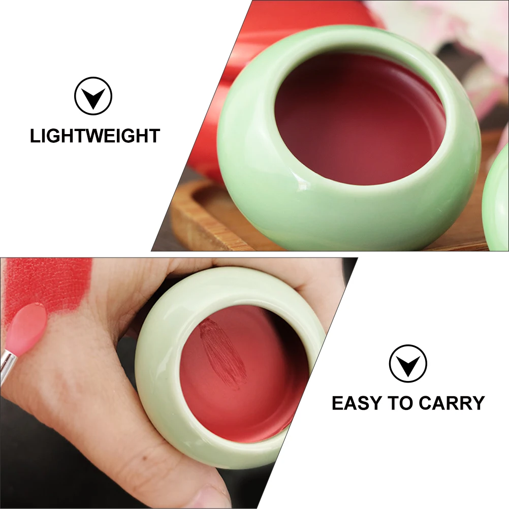 

3Pcs Premium Lip Balm Jars Empty Containers Portable Travel Storage Organizer Cosmetics Jar Lip Balm Jar