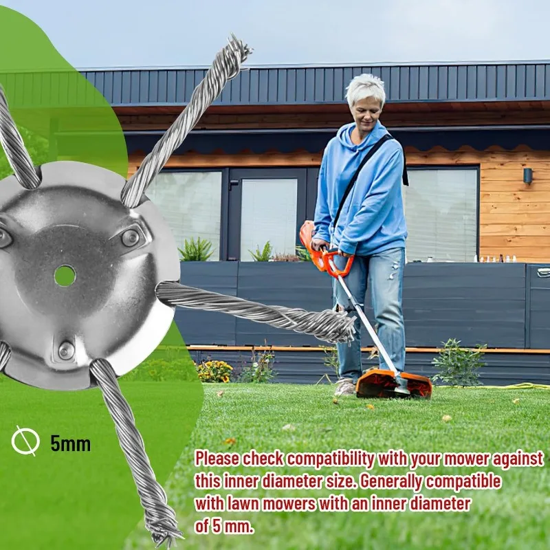 رأس كوب هوائي من أسلاك الفولاذ، رأس إزالة الأعشاب الضارة العالمي Ci Yin، رأس كوب من القش، حصيرة إزالة الأعشاب الضارة، حصيرة إزالة الأعشاب الضارة من القطيفة للحديقة. وصلة لحام #4