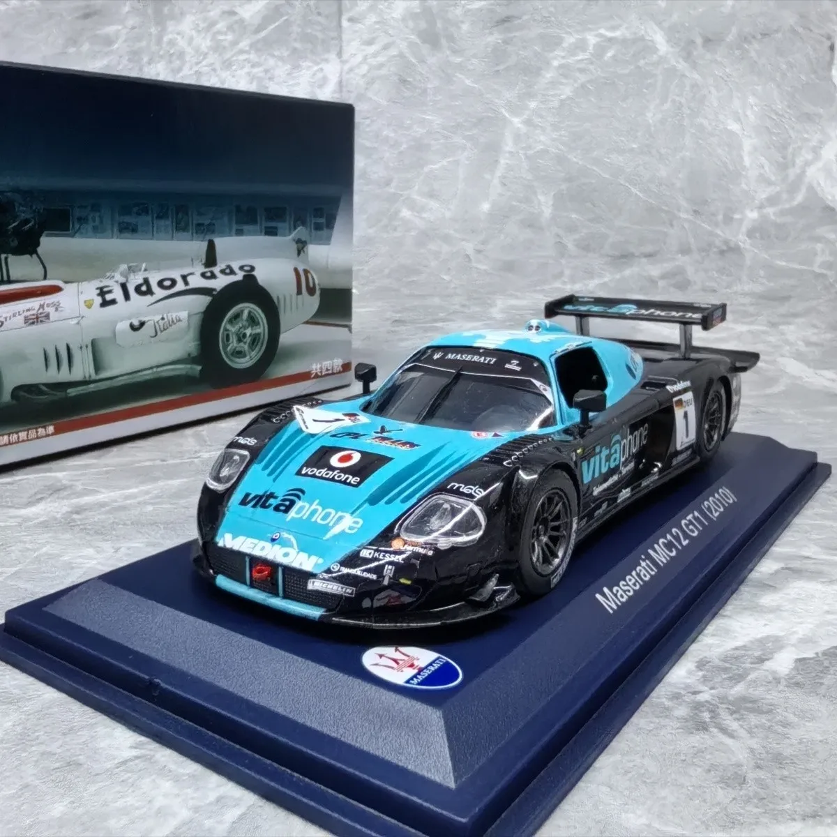 1:43 Maserati Mc12 Gt1 2010 #1 Left Side Window Without Glass; Without Transparent Box