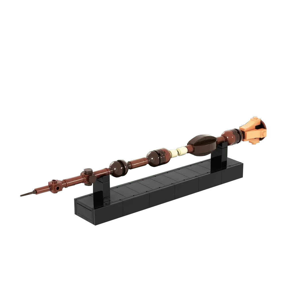 Équipement de jeu MOC, baguette pour personnes âgées, briques de construction, modèle de baguette en bois idéal, jouet en brique, cadeau pour enfants pour l'école de films et de magie