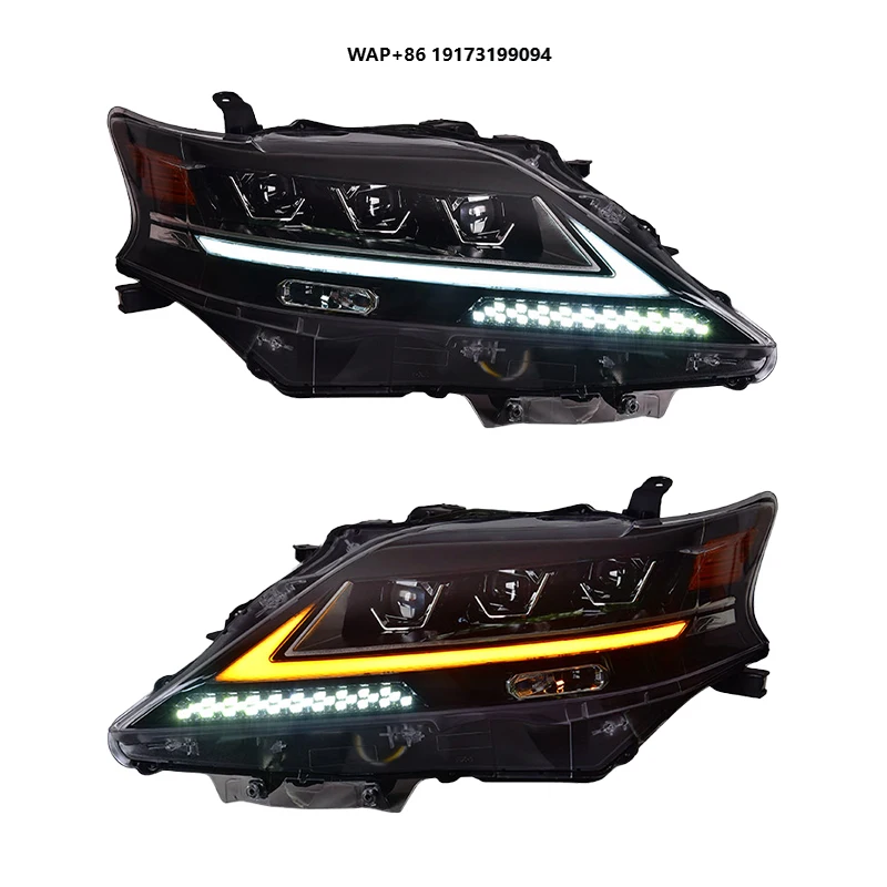 

Для Lexus-RX 270 RX 350 300 фары 2009 2010 2015 передние фары Plug and Play светодиодные фары с 3 линзами проекторы