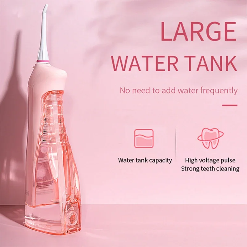 True Illusion Dental Water Jet Flosser Oral Irrigator USB Rechargeable IPX7 Proof Teeth Whitening Cleaning Dentistry Tool