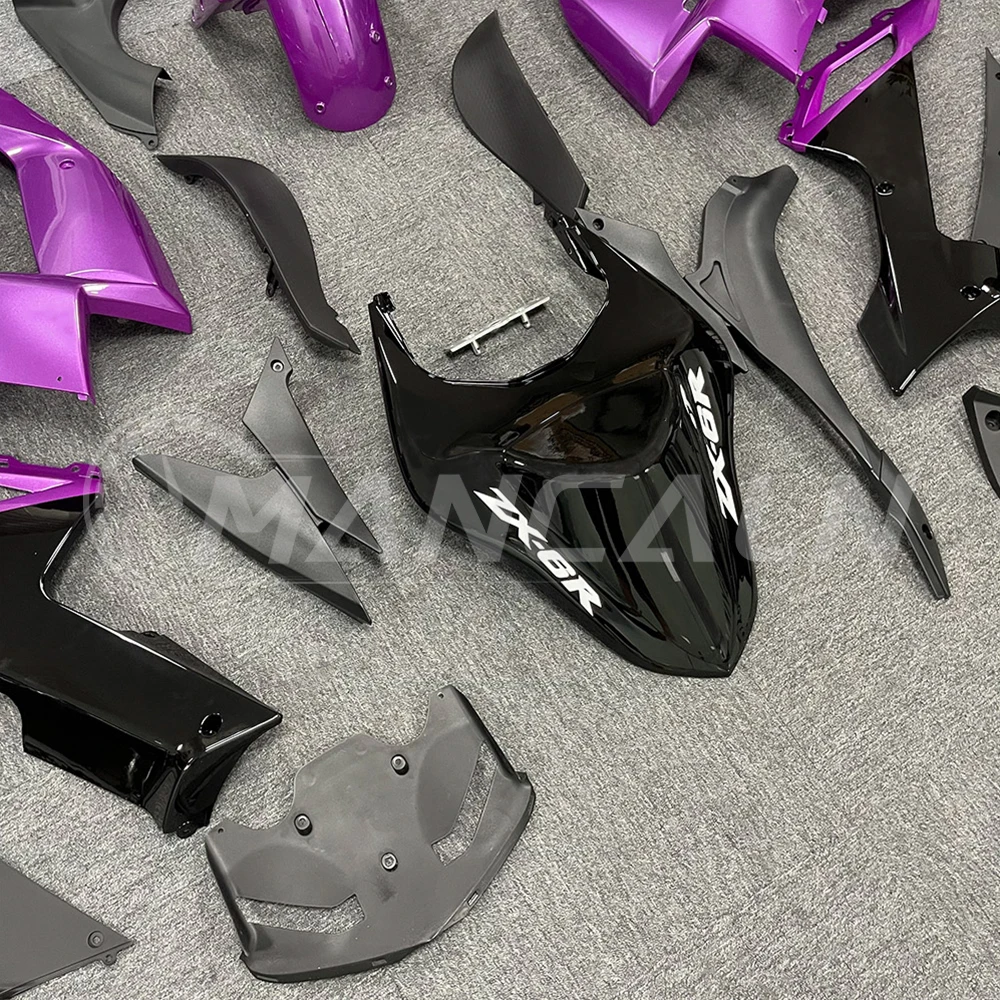 Motorcycle Fairings Kit for KAWASAKI ZX6R ZX-6R ZX-636 2007 2008 Bodywork Set High Quality ABS Injection New purple bule