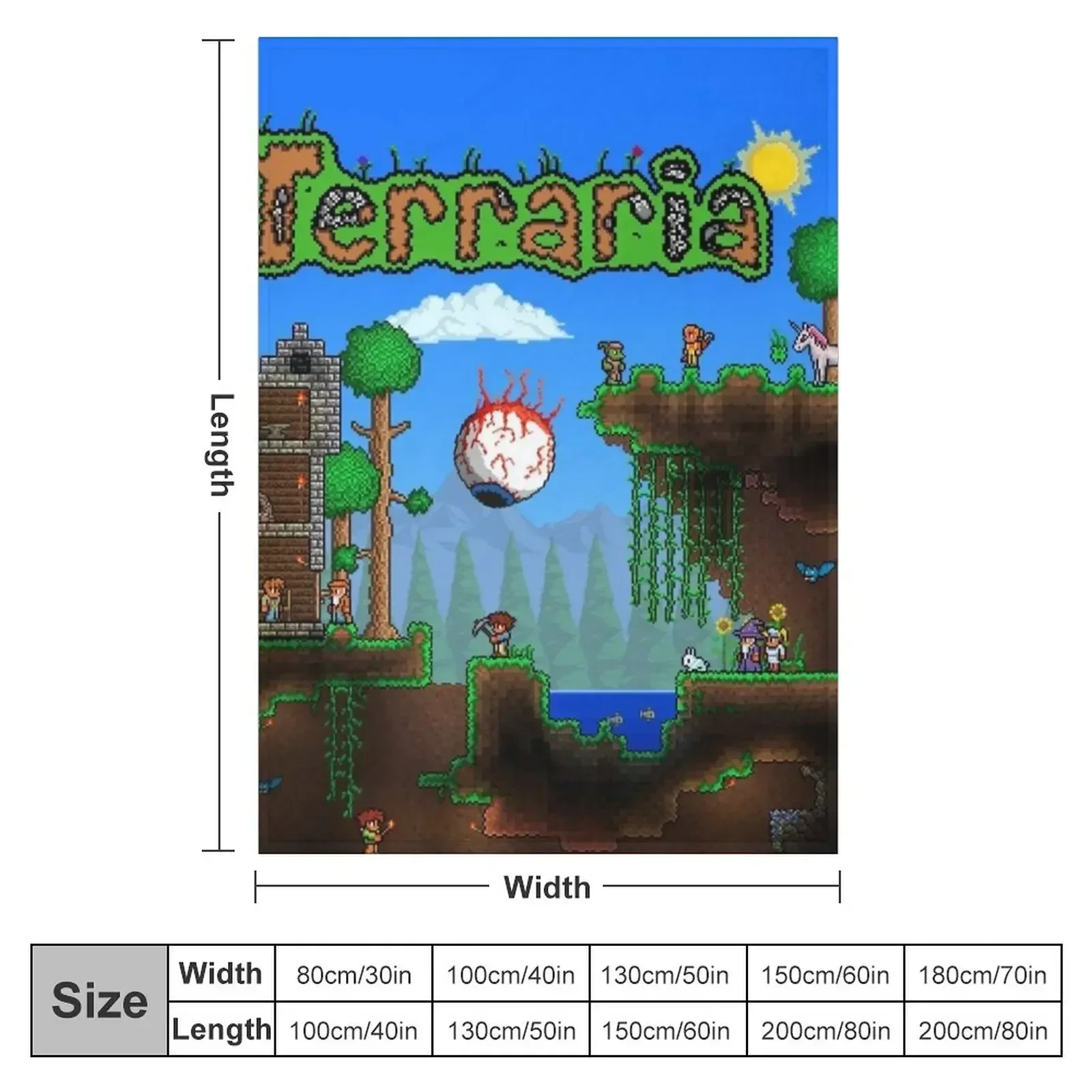 Terraria - Indie Game Throw Blanket decorative Blankets For Bed Camping Blankets