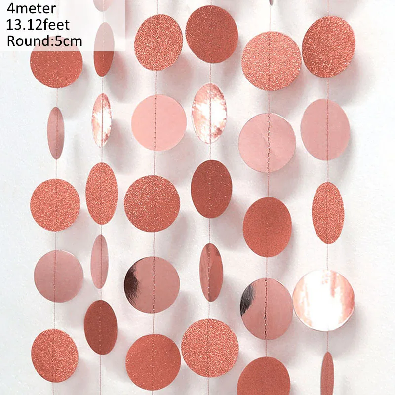 Schillernden Anzahl 16 Papier Sterne Dot Girlande Hängen Bunting für Süße Rose Gold 16th Glücklich 16st Geburtstag Jahrestag Party Decor – Detail 26