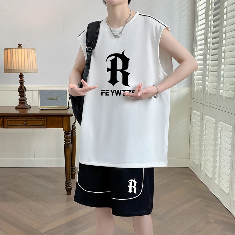 

Summer Svel T-irt Set for Boys 2-5 Years Old Junior High School Students Sports Wear Breathable Loose Fit Polyester...