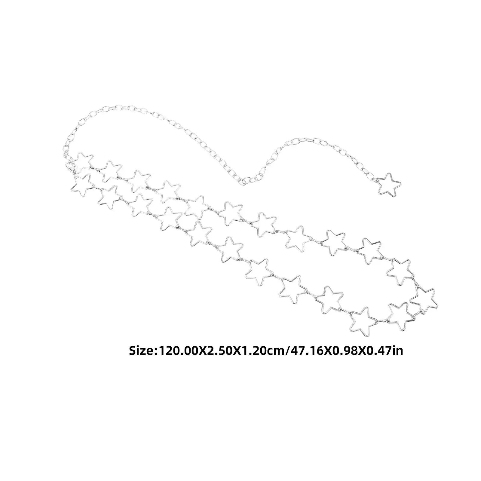 Adjustable Star Waist Chain for Women Metal Body Jewelry Belly Chain Belt Fashion Waist Accessories Party Outfit