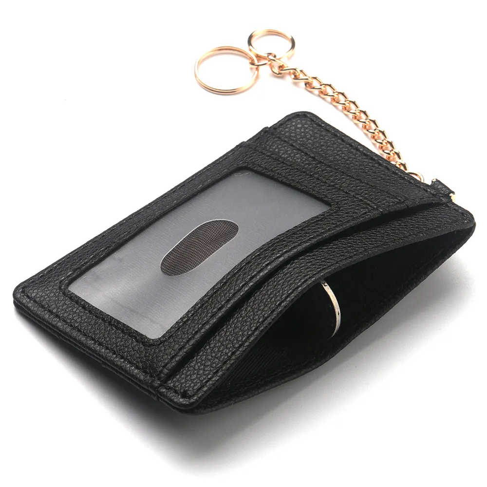 حاملي بطاقات الائتمان البسيطة والرحيلة والهوية الشفافة ونوافذ حافظة بطاقات رفيعة محفظة للنساء والرجال غطاء بطاقة العمل