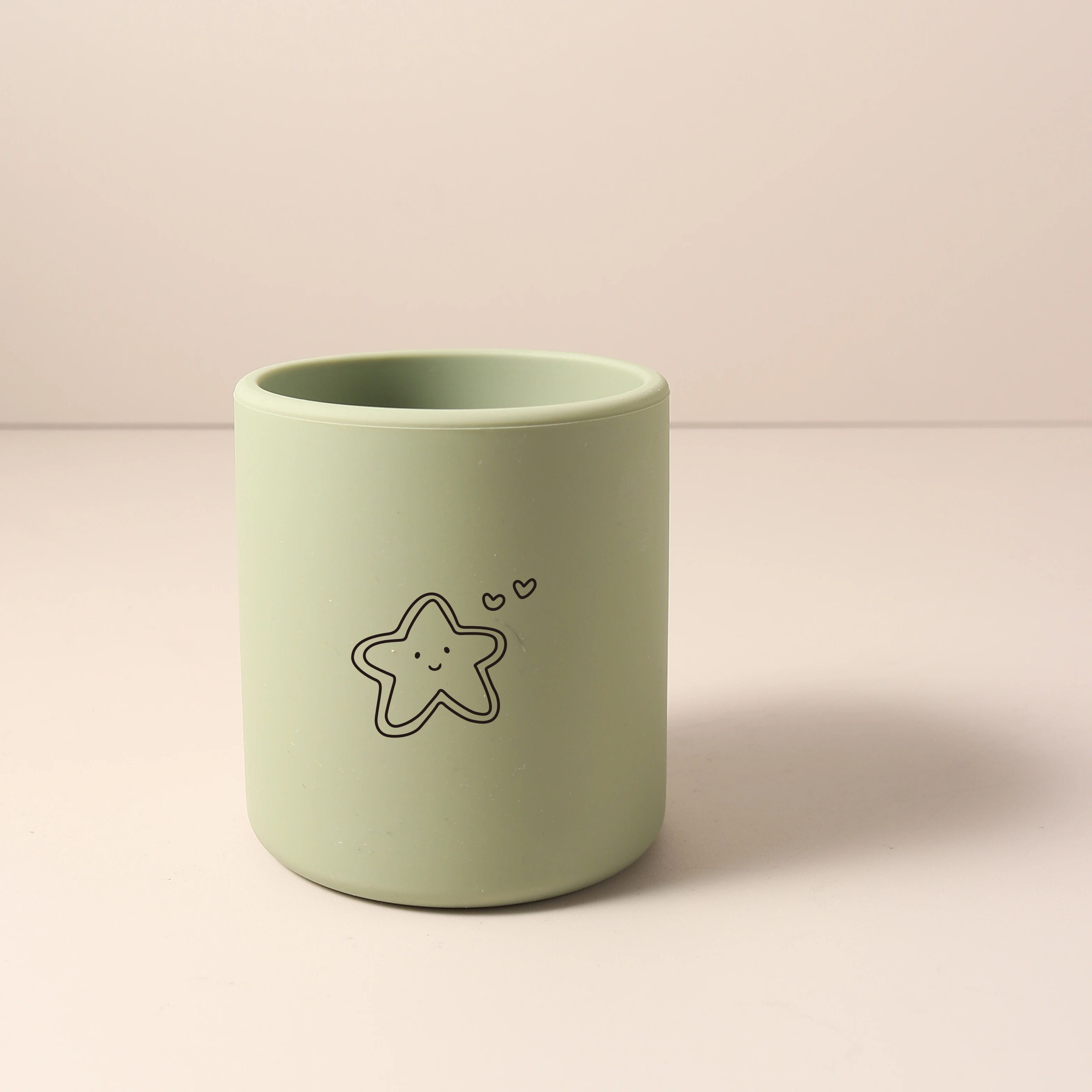 New Cartoon 200ML Baby Cartoon Silicone Cup BPA-Free Portable Storage Snack Container Feeding Cup Simple Cup