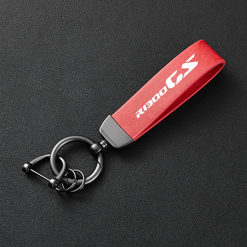 ل BMW R1300GS R1300 GS ADV 1300 GSA R 1300 GS مغامرة اكسسوارات عالية الجودة الجلود دراجة نارية حامل سلسلة مفاتيح كيرينغ