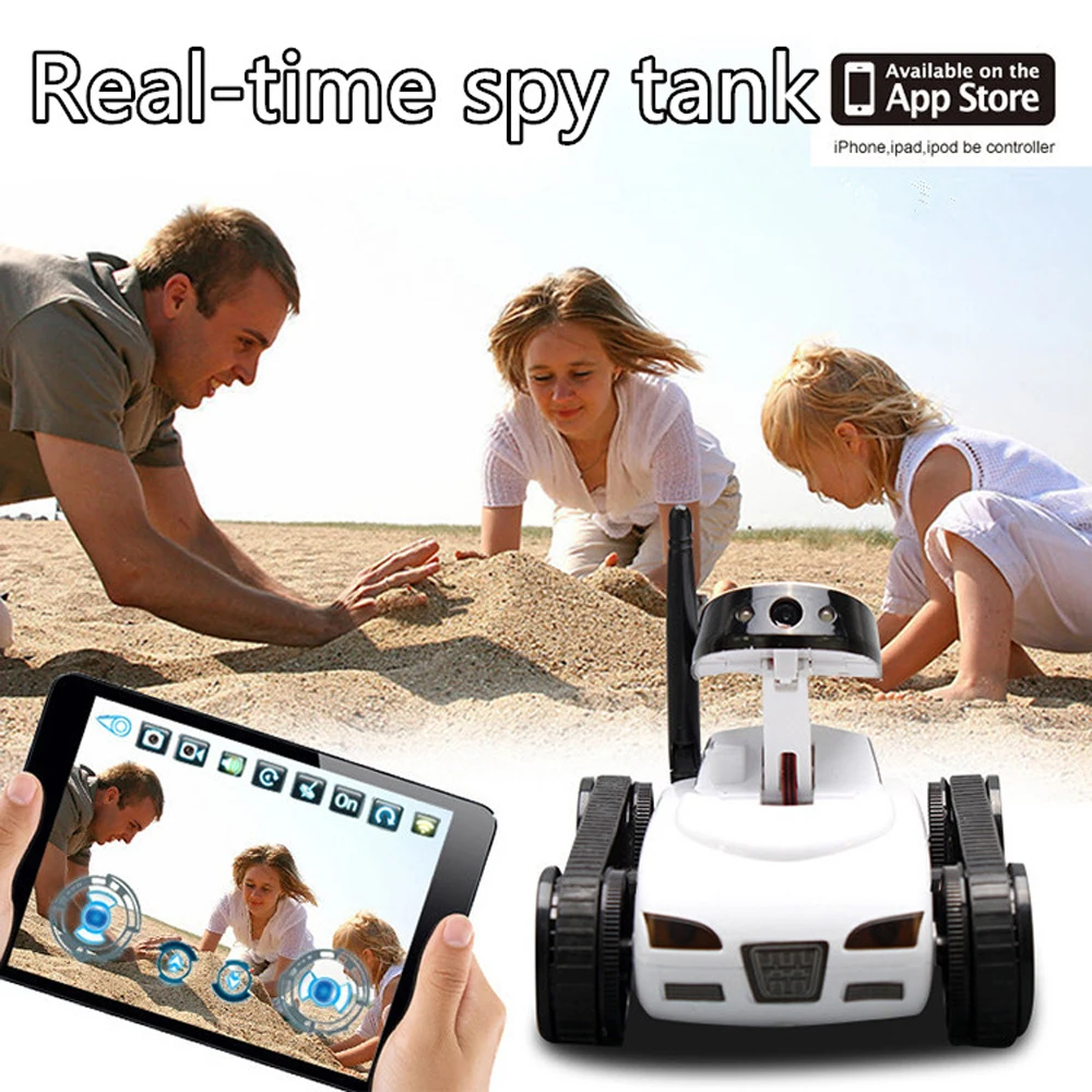 EBOYU 272 Wifi Mini i-szpieg RC Tank Car RC Camera samochody HappyCow 777-272 z 30W pikseli kamera do iPhone iPad iPod kontroler