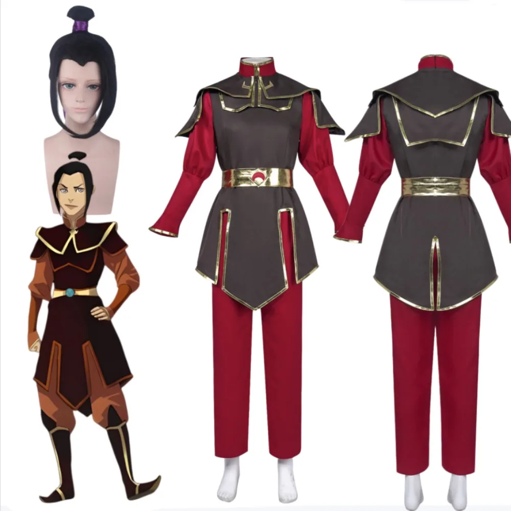 

Genshin Impact Azura Handsome Ancient Style Brown Hanfu Cosplay Costume Full Set Adult Women Halloween Comic Con Carnival Outfit