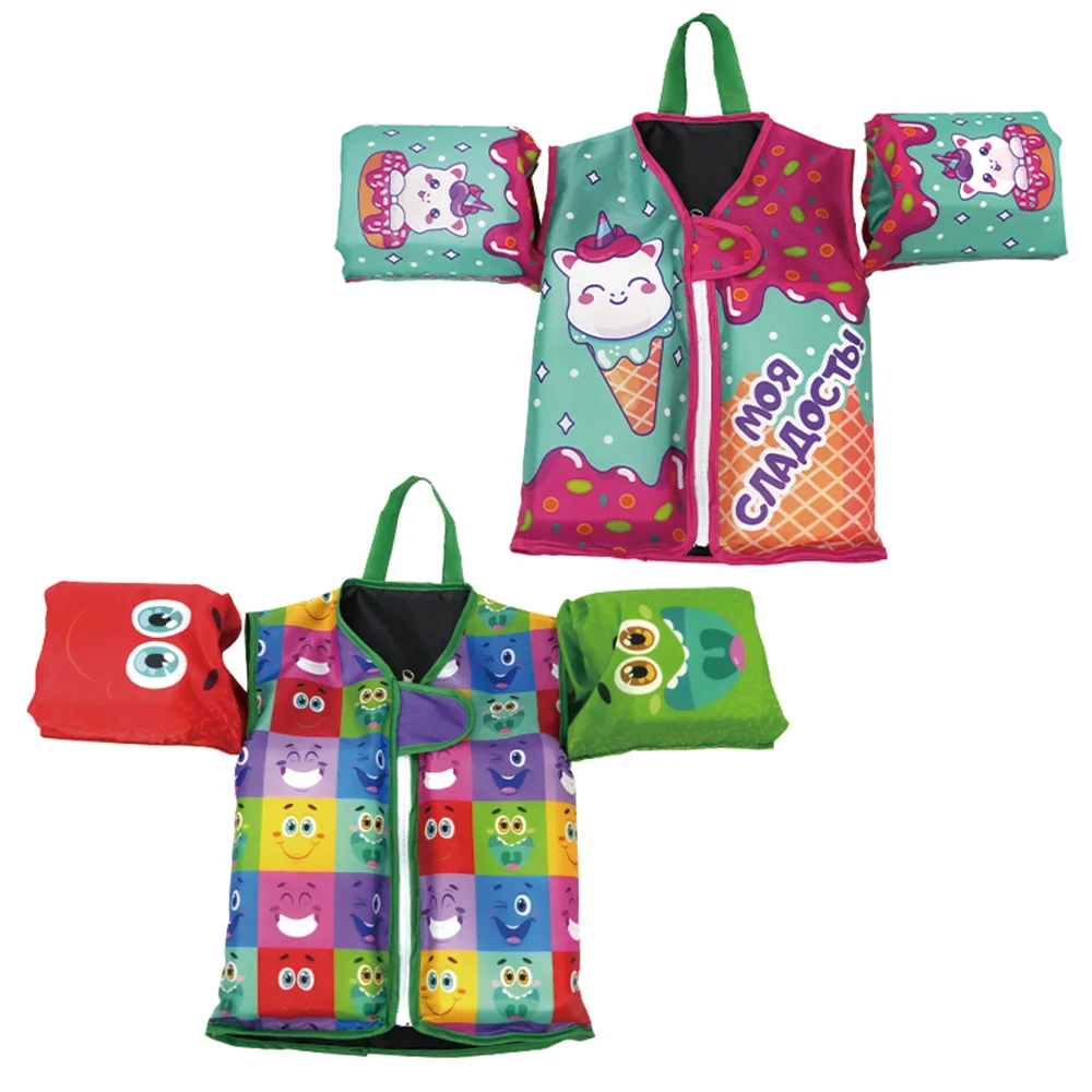Kids Swimming Vest Unisex Float Jacket with Arm Buoyancy Life Saving Vest Water Safety Swimwear for Boys And Girls view 6