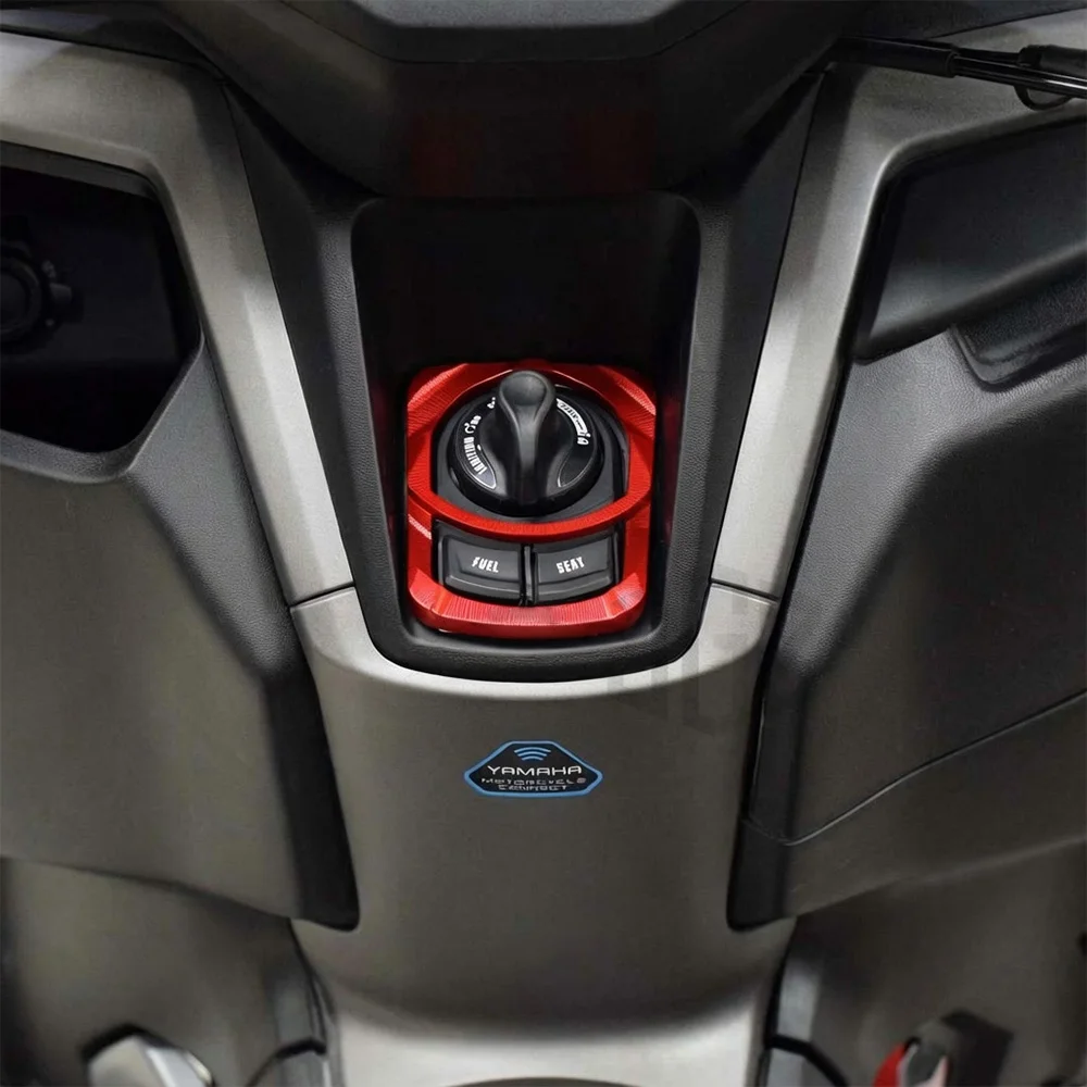 Motorcycle Key Switch Cover CNC Electric Door Lock Cover For YAMAHA N-MAX NMAX v2 v3 2020-2026