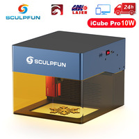 SCULPFUN iCube Pro10W/5W/3W Laser Engraver Machine Smoke Filter Temperature Support BT Type-C For Wood Metal CNC Laser Engraving