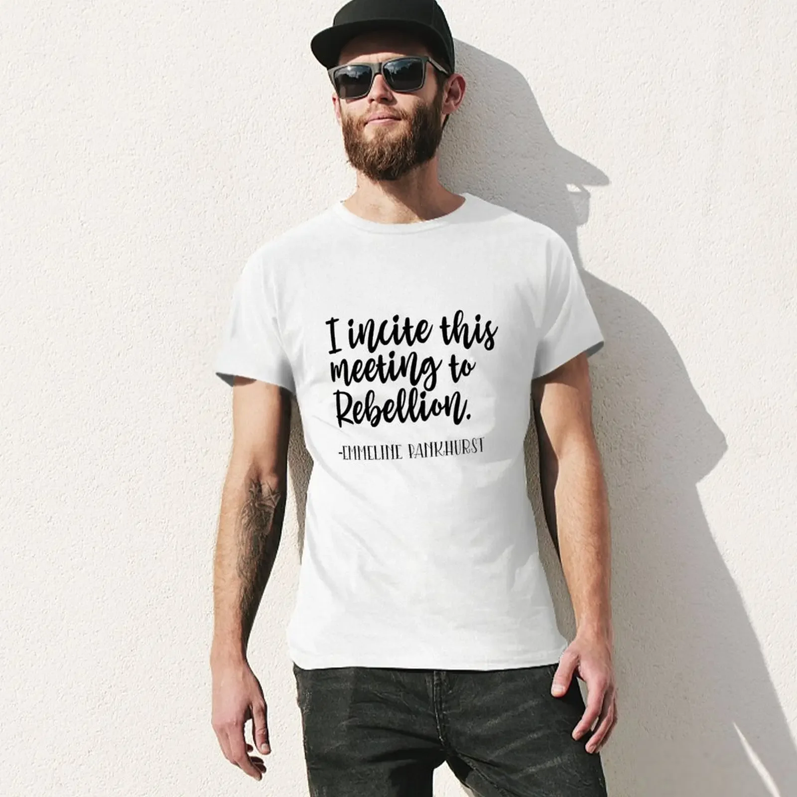 I incite this meeting to rebellion T-Shirt blacks vintage clothes hippie clothes sweat shirts, men