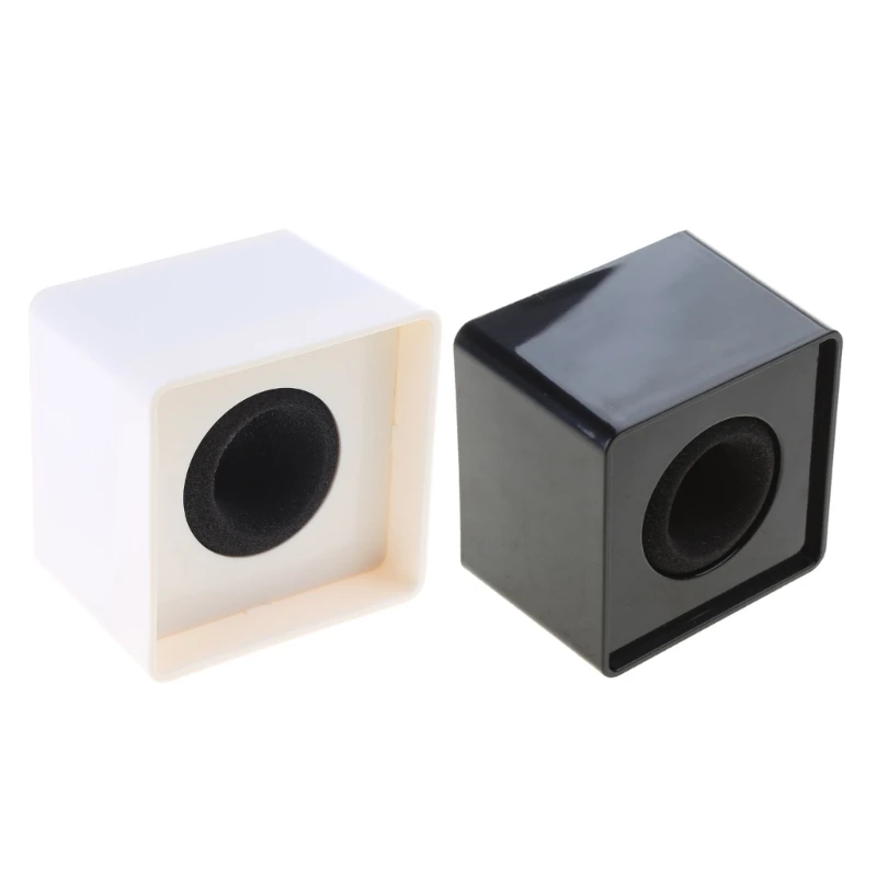 Microphone Logo Flag Station Square Shaped Interview KTV Mic Station Cube Interview Box ABS Prop Stand News Reporter Injection