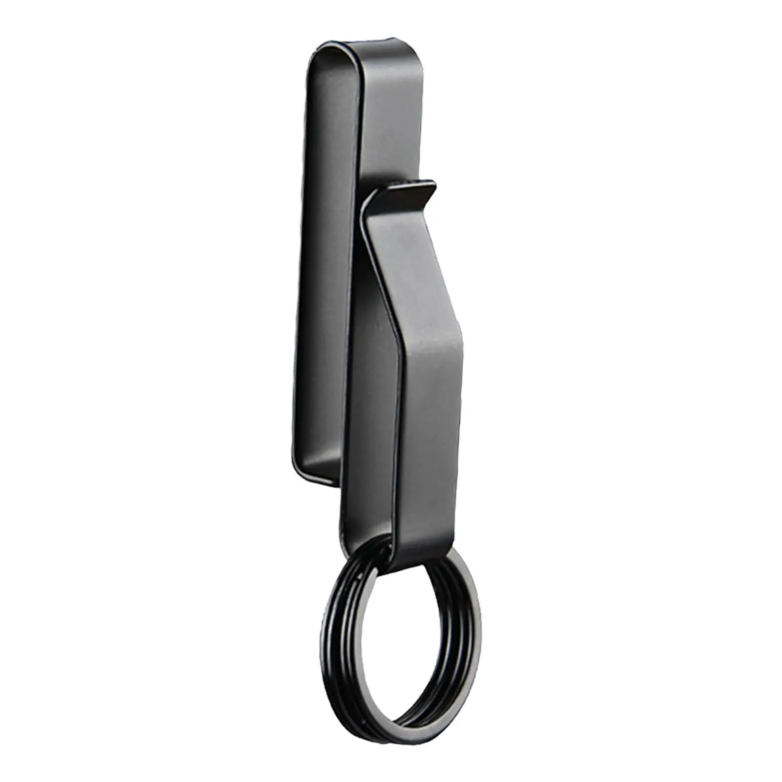 Waist Hanging Car Keychain Belt Buckle Clip Holder Stainless Steel Durable Metal Ring Outdoor Camping Gear for Backpacks