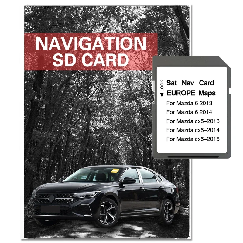 

for Mazda 6 CX-5 Vehicle GPS SD Card Update Maps 2025 Version Navigation System EU UK Maps Sat Navi Accessories Free Shipping