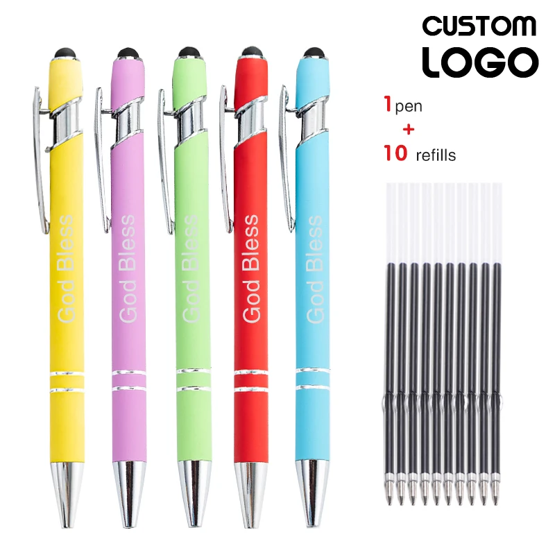 50pens-free-customized-logo-ballpoint-pen-capacitive-screen-touch-pen-personalized-gifts-school-office-writing-stationery