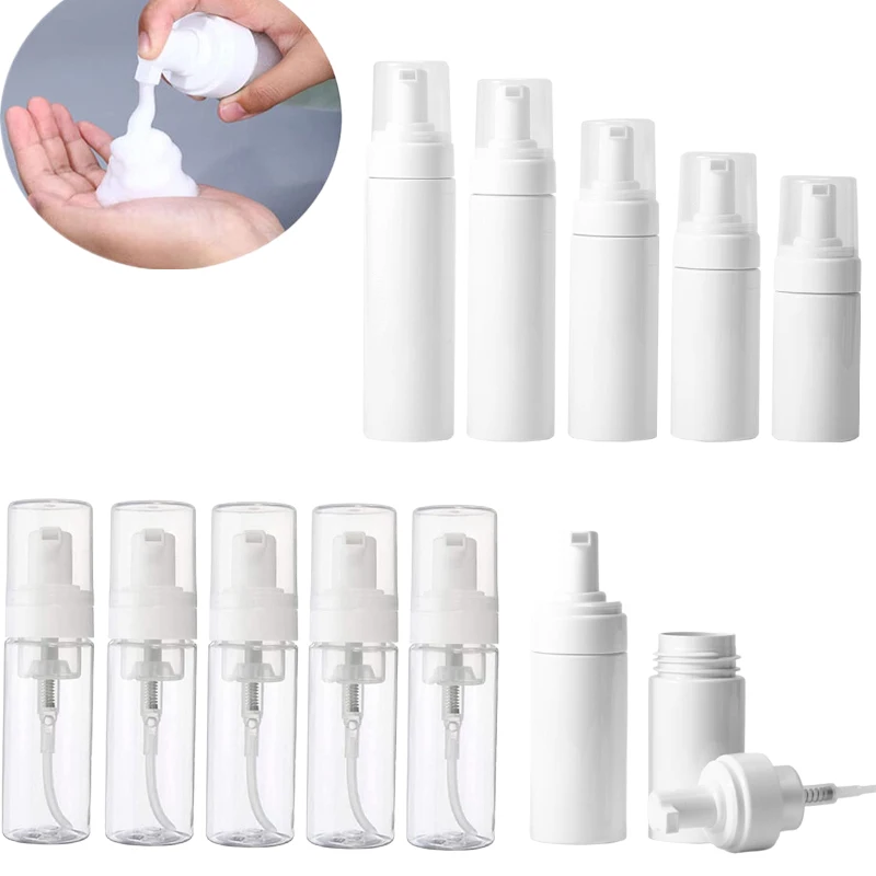 2 Stück leer 30ml-200ml Kunststoffs chaum Pump flasche tragbare Reises chaum flaschen mit Lotion Shampoo Spender nachfüllbarer Behälter