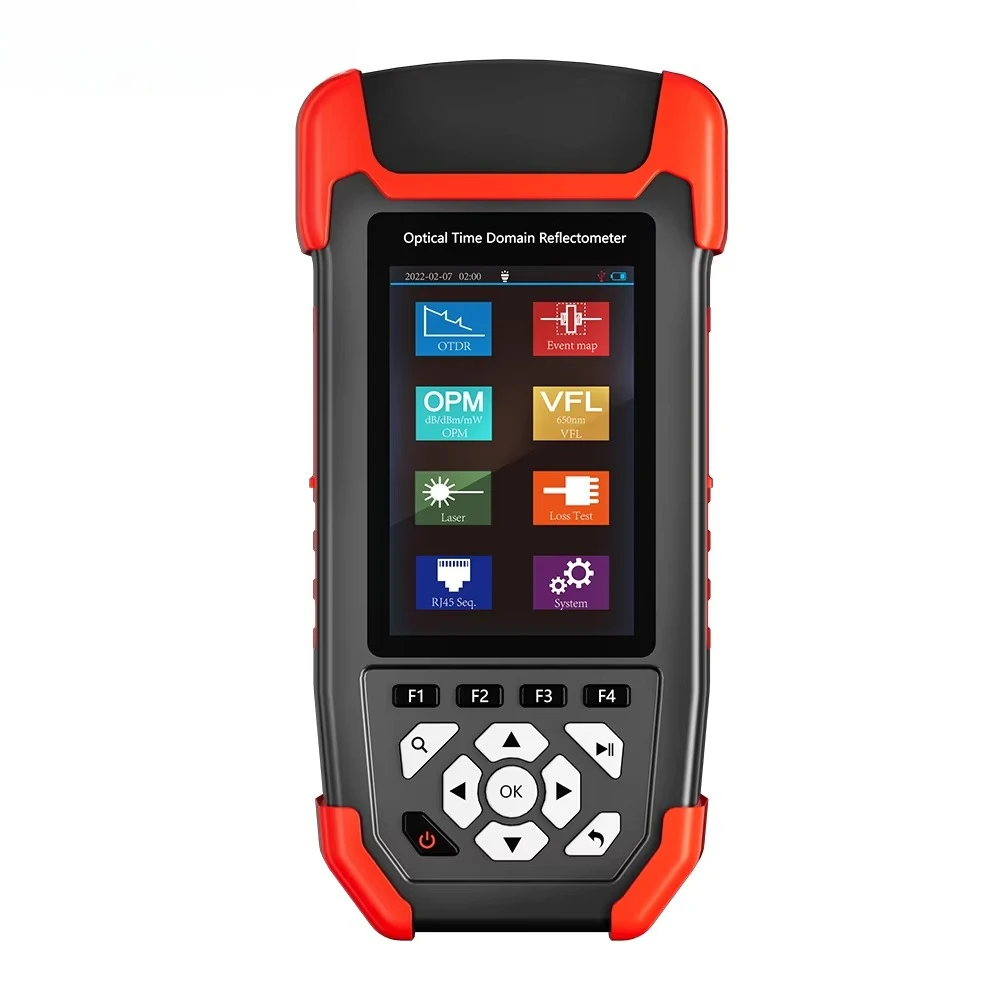 otdr fibre optique with Optical Power Meter and VFL and Touch Screen PON OTDR Meter