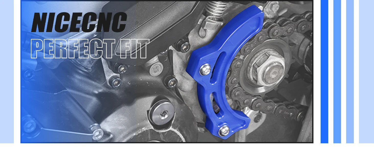 NiceCNC ATV für Yamaha YFZ450R YFZ 450R 2009–2024 2021, Kettenradabdeckung, Schutzgehäuse, Schoner, Premium-Nylon-Ersatzzubehör – Detail 2
