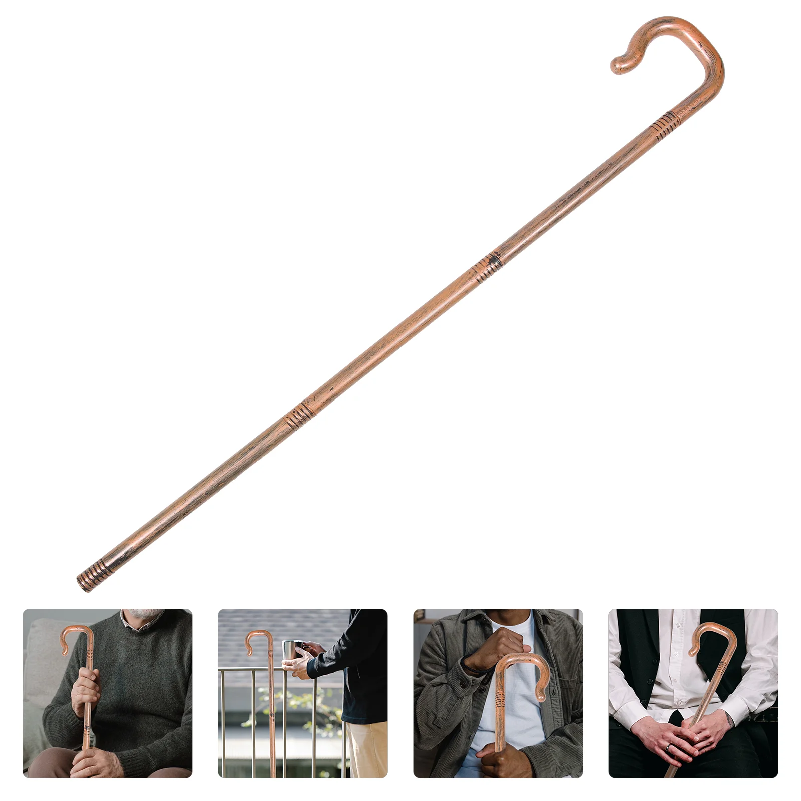

Halloween Party Dress up Carnival Cross-dressing Props Pharaoh Crutches Stage Performance Archbishop Cane Cosplay Hook