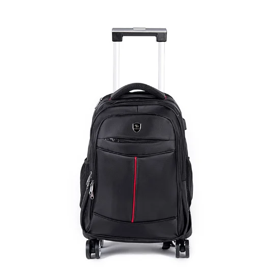 Homens de negócios viagem trole saco masculino rodas rolando mochila 20 Polegada trole mochila bagagem sacos cabine tamanho carry-on saco