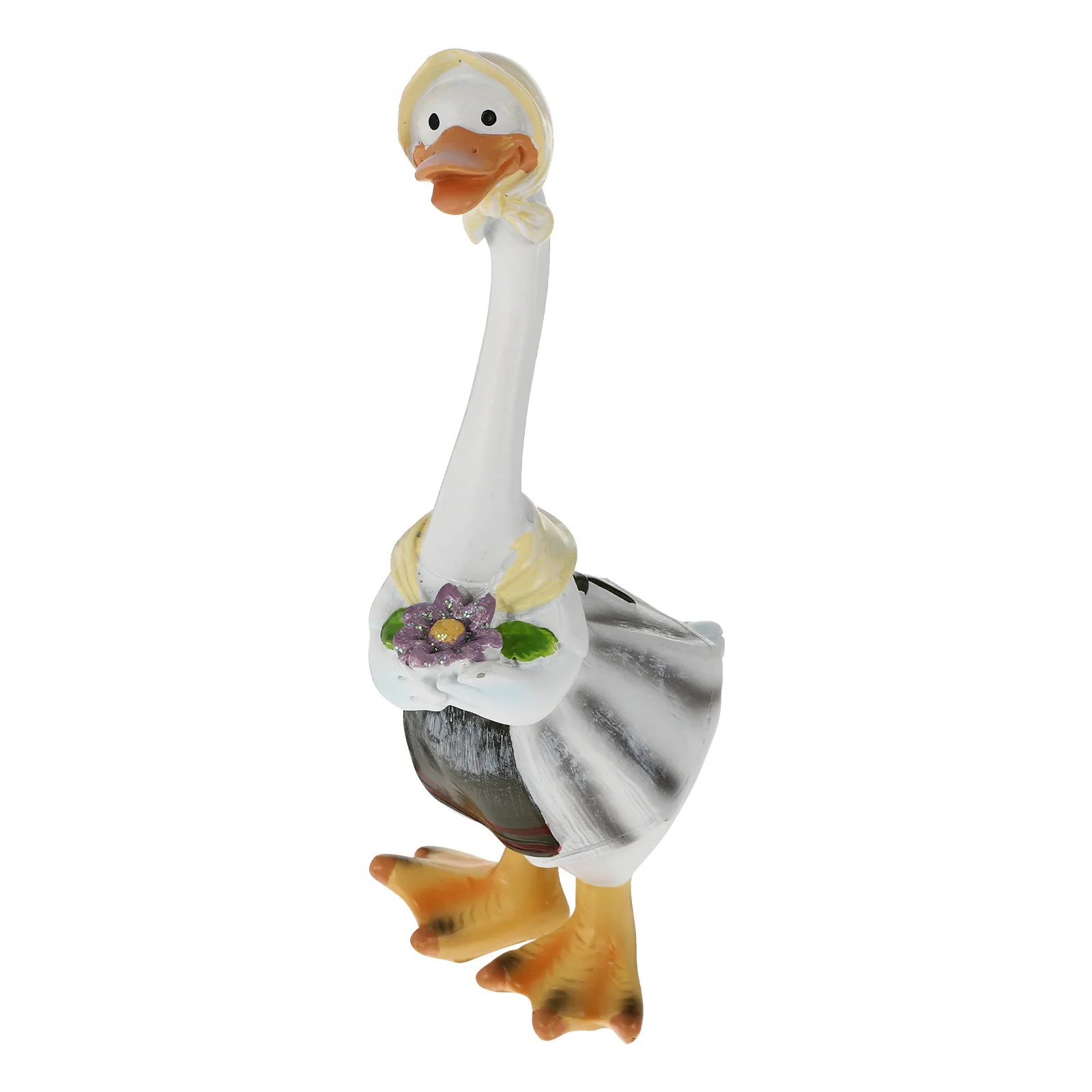 

Resin Decor Lovely Figurine Creative Statue Garden namentDuckVivid Appearance Durability Resin Craft