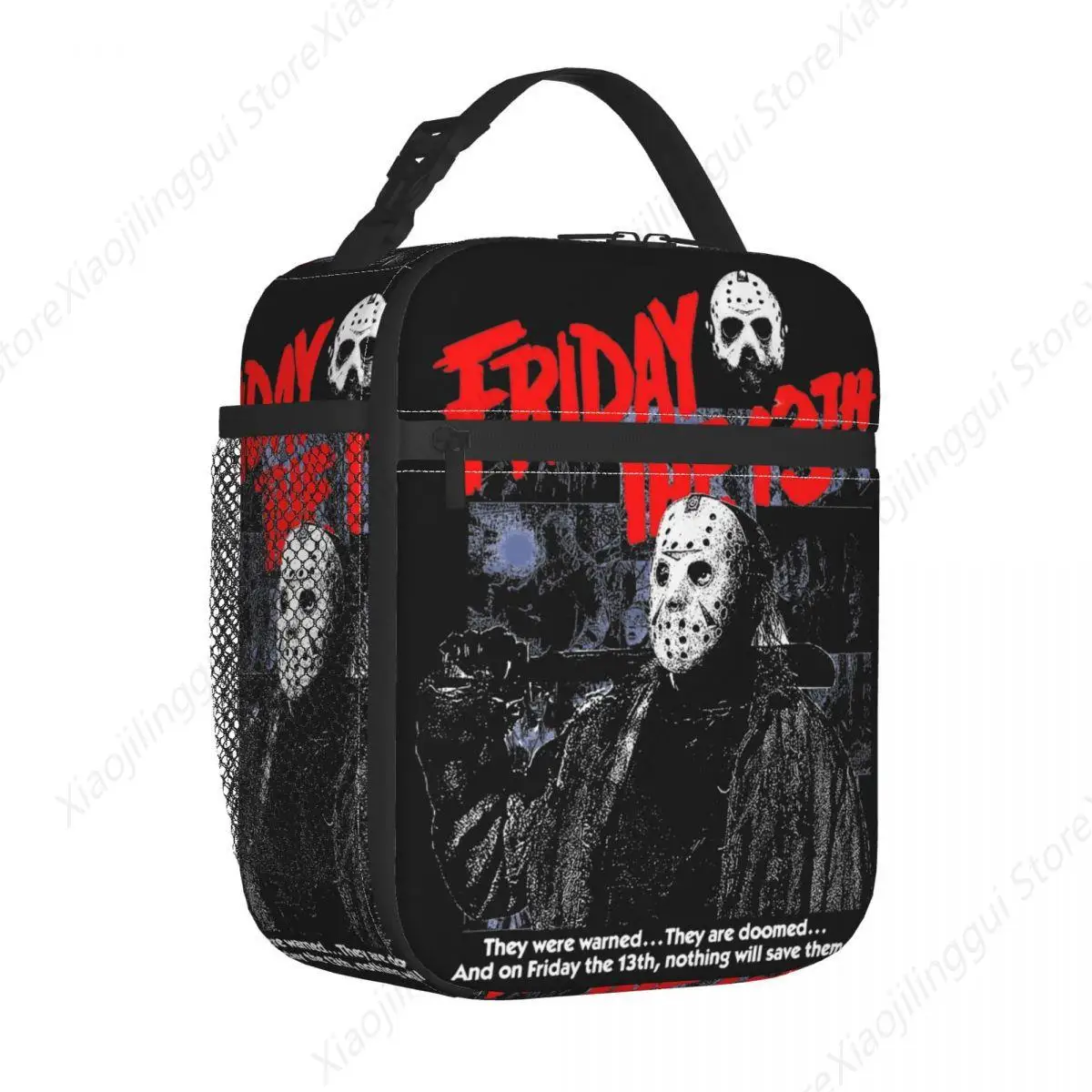 Friday 13th Horror Movie 2024 Insulated Lunch Bag Jason Voorhees Killer Food Box Portable Cooler Thermal Bento Box Office